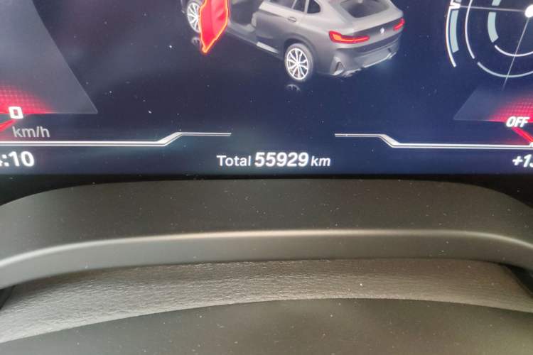 Used BMW X4 2022 Restyled xDrive 30i M Sport Night Edition Package Odometer Close Up