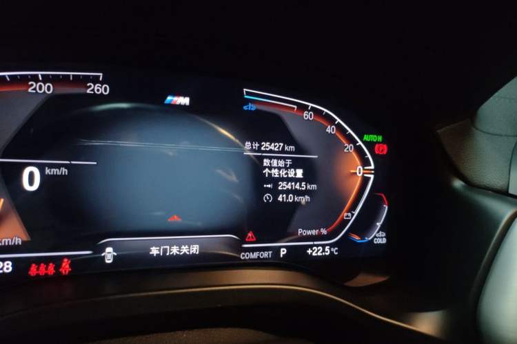 Used BMW X4 2022 xDrive 25i M Sport Package Odometer Close Up