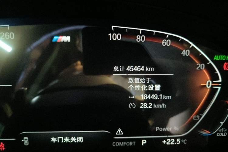 Used BMW X4 2022 xDrive 25i M Sport Package Odometer Close Up
