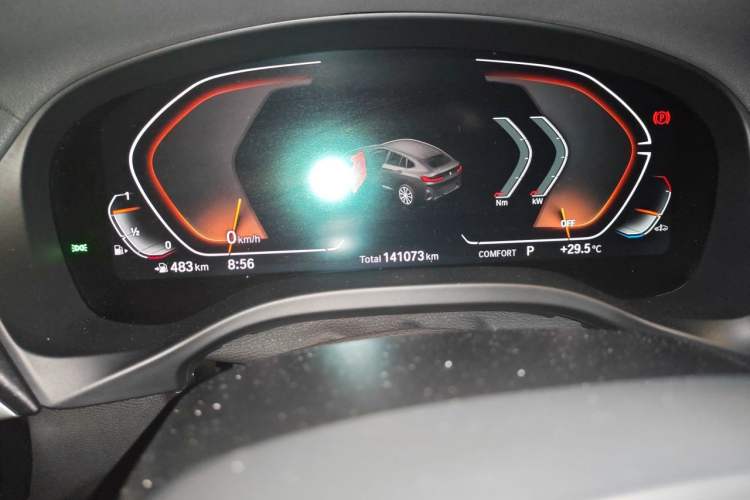 Used BMW X4 2022 xDrive 30i M Sport Package Odometer Close Up