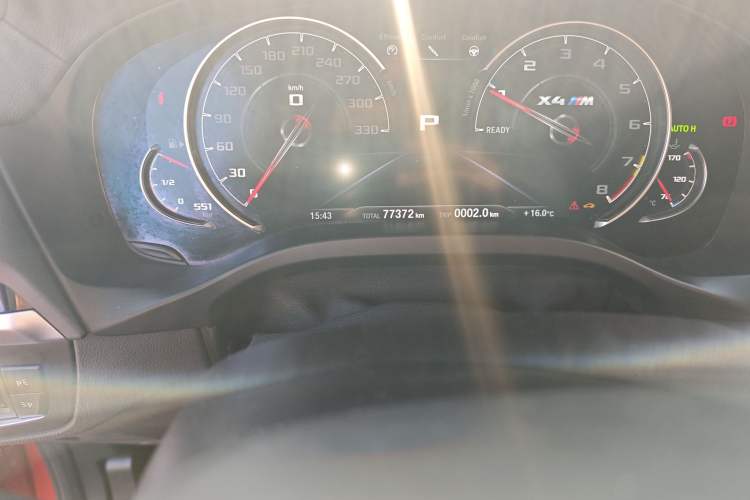 Used BMW X4 M 2019 X4 M Thunder Edition Odometer Close Up
