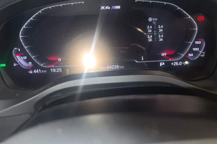 Used BMW X4 M 2021 X4 M Competition Edition Odometer Close Up
