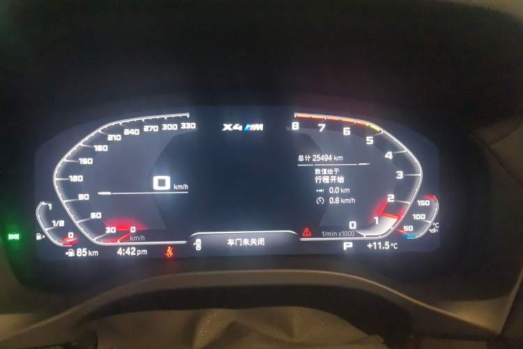 Used BMW X4 M 2021 X4 M Competition Edition Odometer Close Up