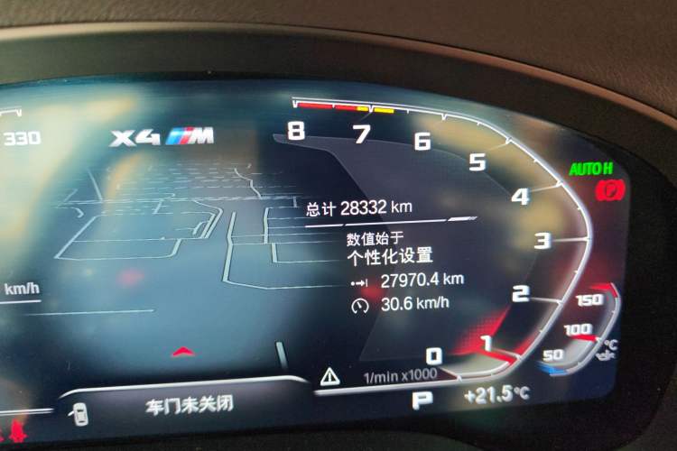 Used BMW X4 M 2022 X4 M Competition Edition Odometer Close Up