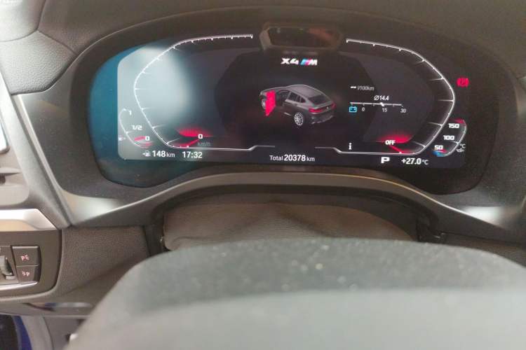 Used BMW X4 M 2022 X4 M Competition Edition Odometer Close Up