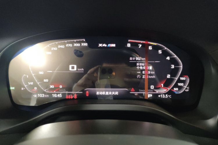 Used BMW X4 M 2022 X4 M Competition Edition Odometer Close Up