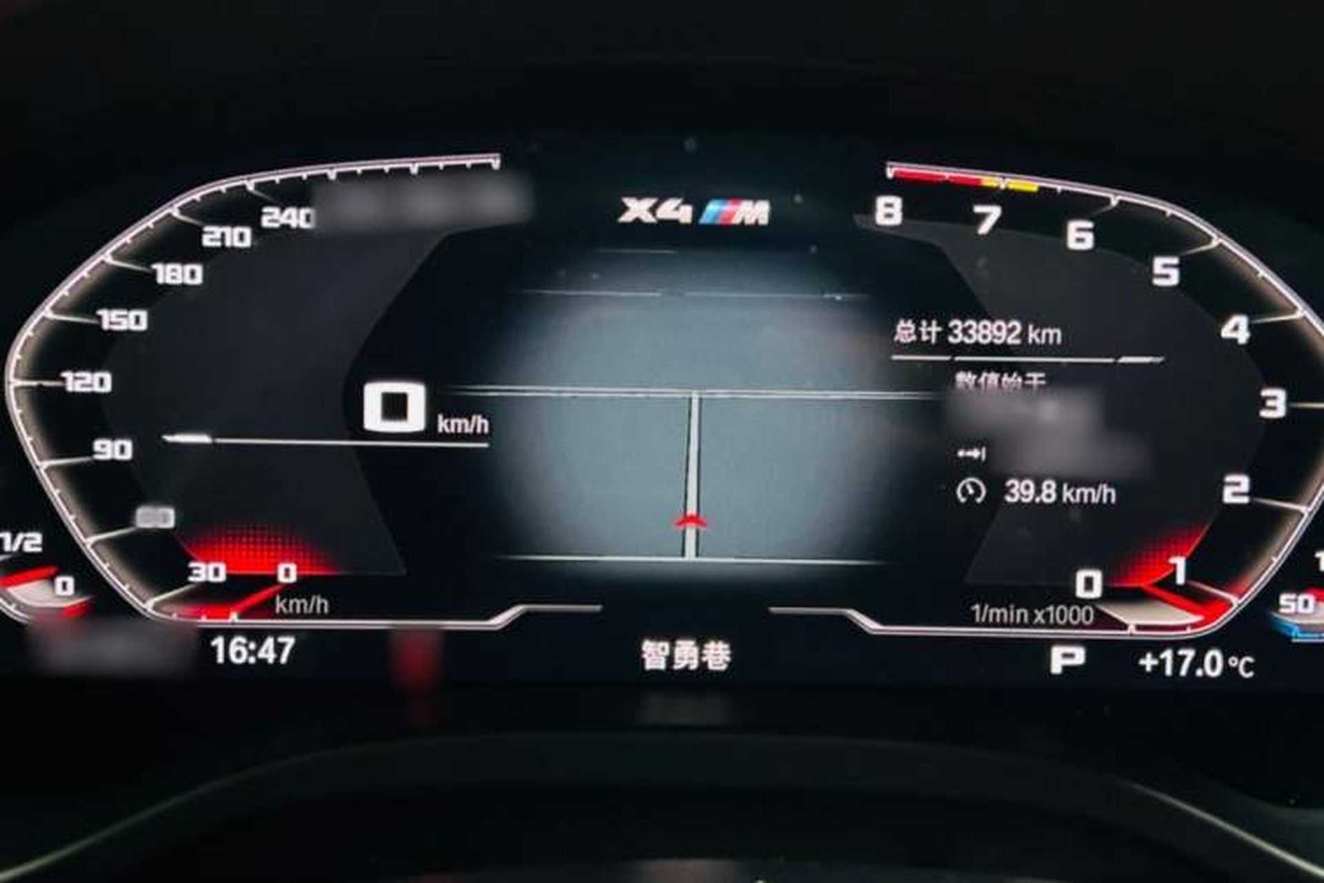 Used BMW X4 M 2022 X4 M Competition Edition Odometer Close Up