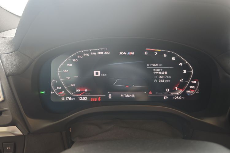 Used BMW X4 M 2022 X4 M Competition Edition Odometer Close Up