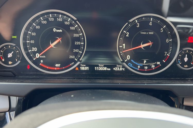 Used BMW X5  Odometer Close Up