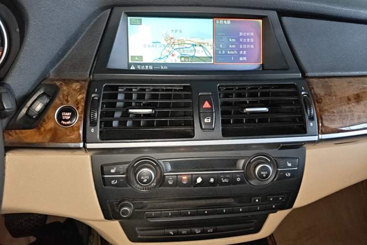 Used BMW X5 2008 xDrive30i Elegant Model Audio And AC Panel