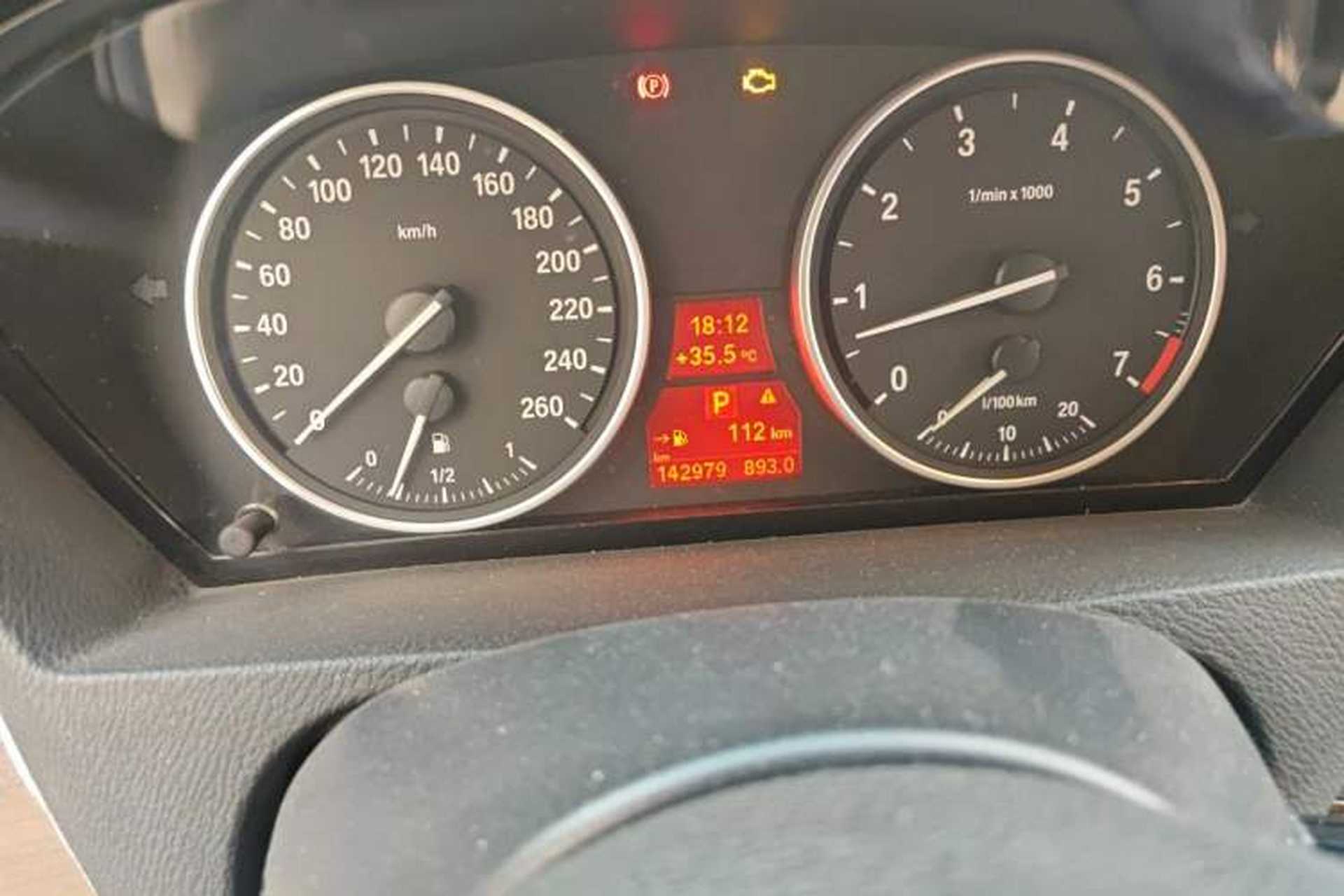 Used BMW X5  Odometer Close Up