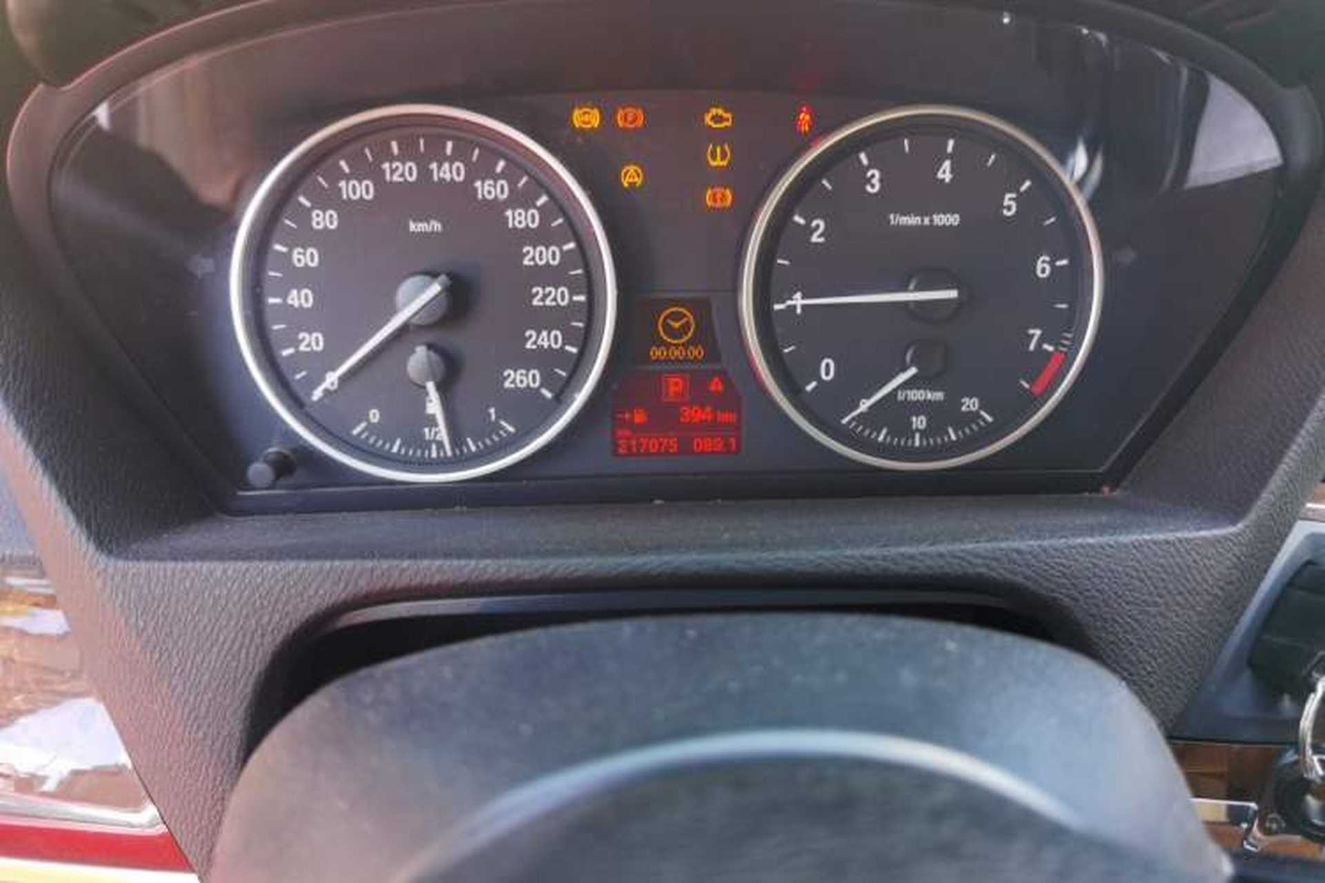 Used BMW X5 2008 xDrive30i Elegant Model Odometer Close Up