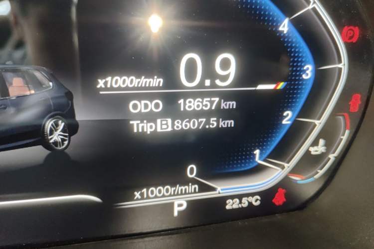 Used BMW X5 2009 xDrive30i Luxury Edition Odometer Close Up