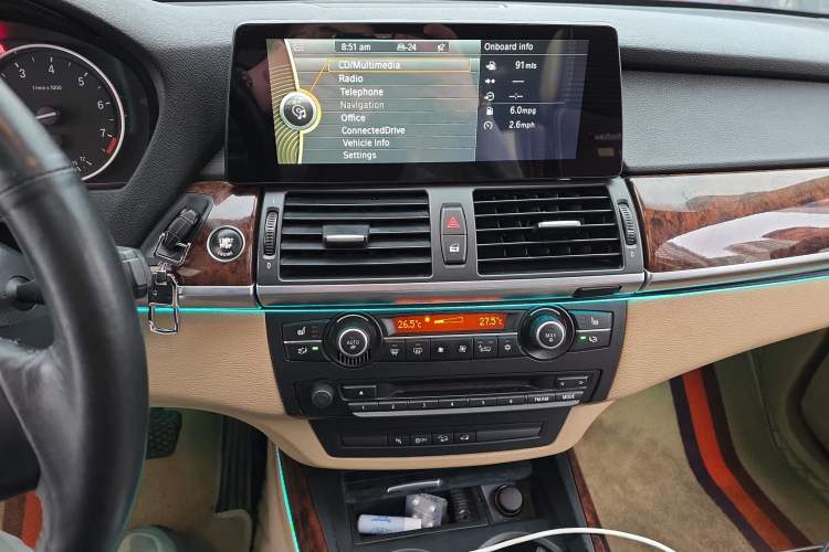 Used BMW X5 2011 xDrive35i Leading Model Audio And AC Panel