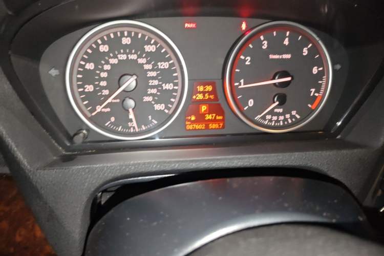 Used BMW X5  Odometer Close Up
