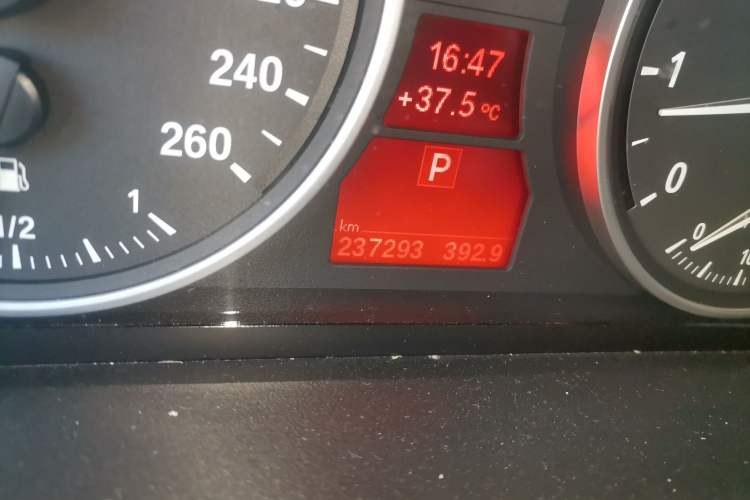Used BMW X5 2011 xDrive35i M Sport model Odometer Close Up