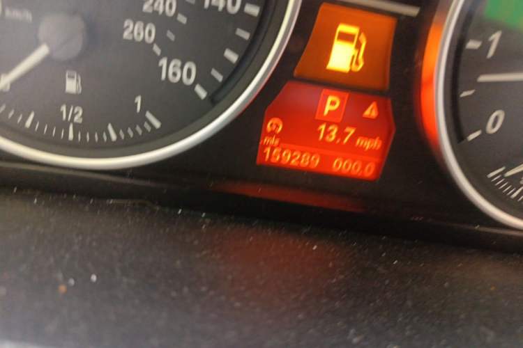 Used BMW X5  Odometer Close Up