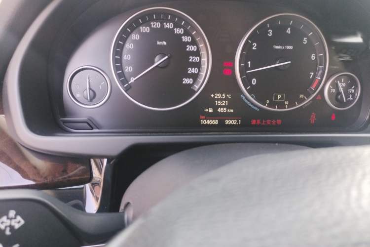 Used BMW X5 2014 xDrive35i Elegant Edition Odometer Close Up