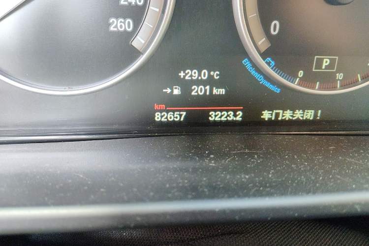 Used BMW X5  Odometer Close Up