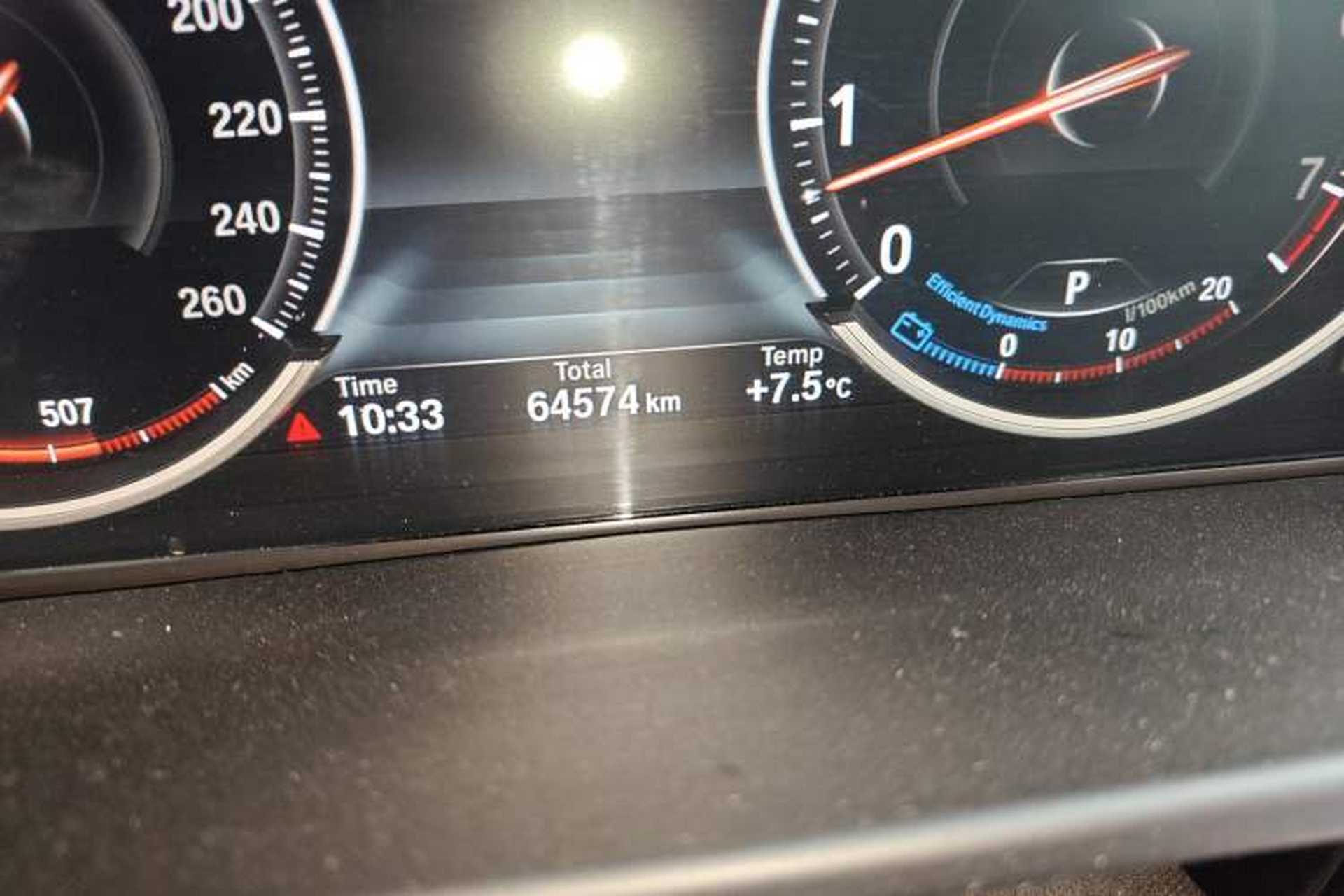 Used BMW X5 2015 xDrive35i U.S. specification Odometer Close Up
