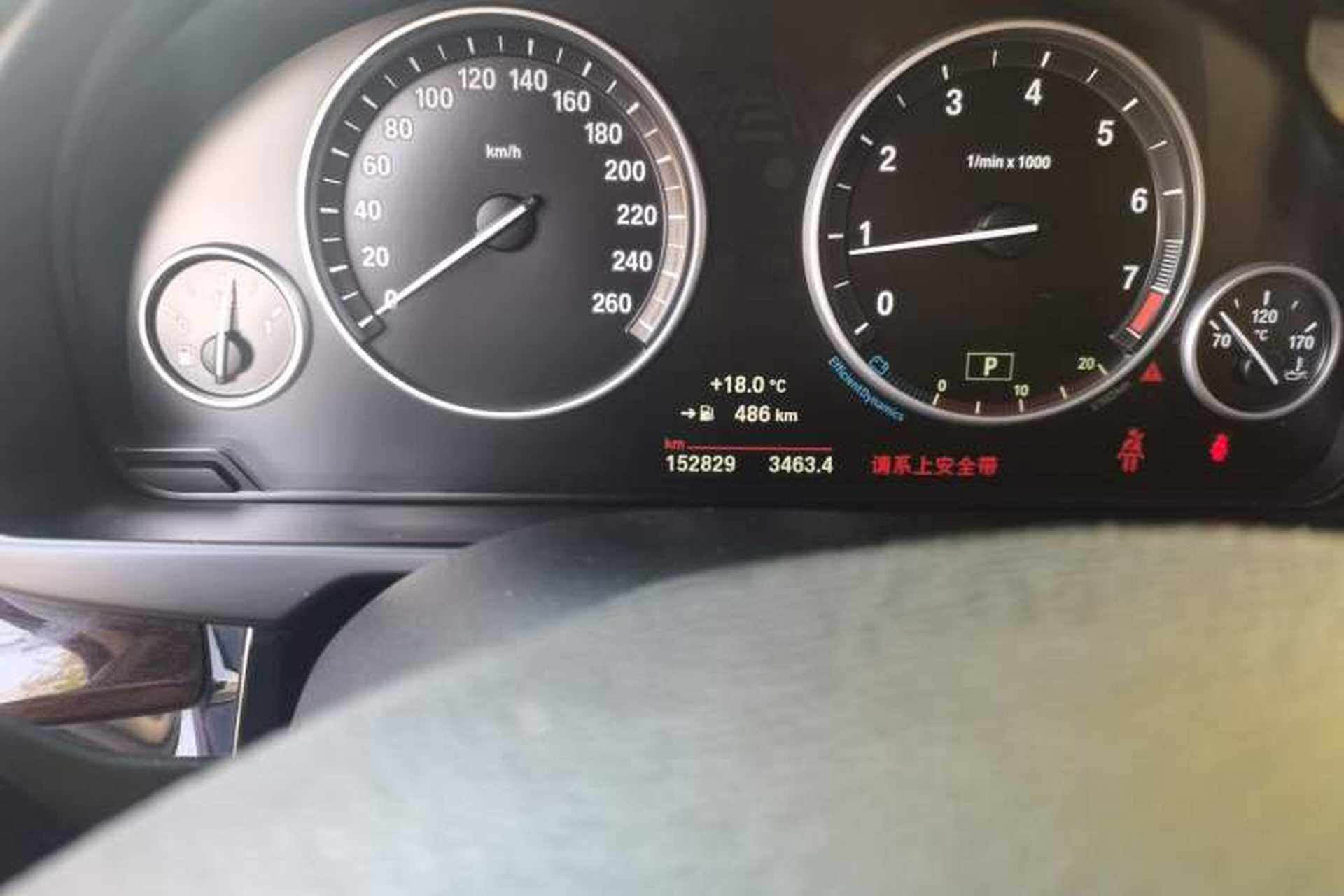 Used BMW X5  Odometer Close Up