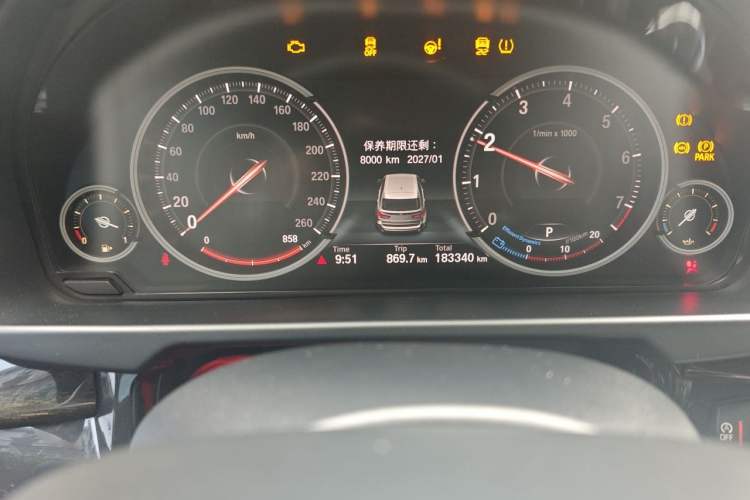 Used BMW X5 2015 xDrive35i China Limited Edition Odometer Close Up