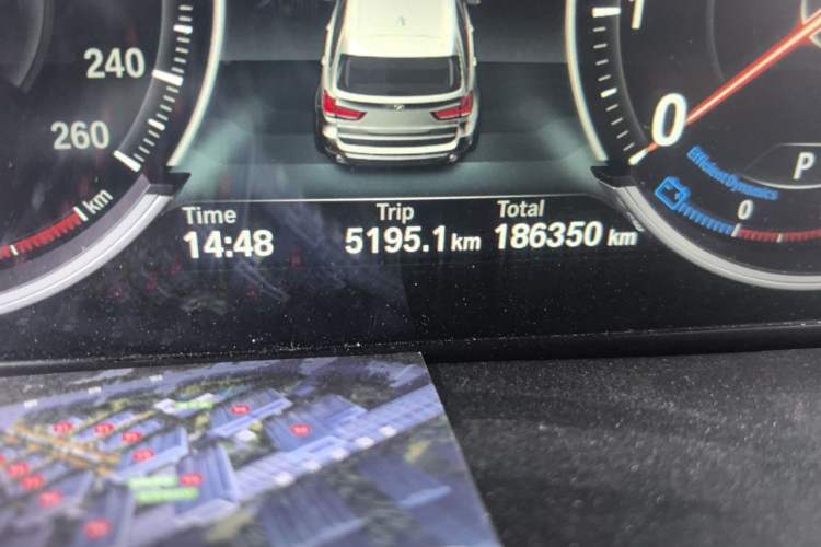 Used BMW X5 2015 xDrive35i China Limited Edition Odometer Close Up