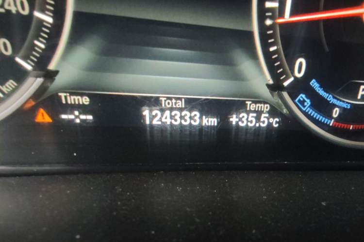 Used BMW X5 2017 xDrive28i Odometer Close Up