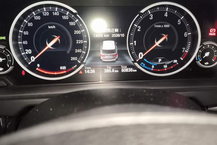 Used BMW X5  Odometer Close Up