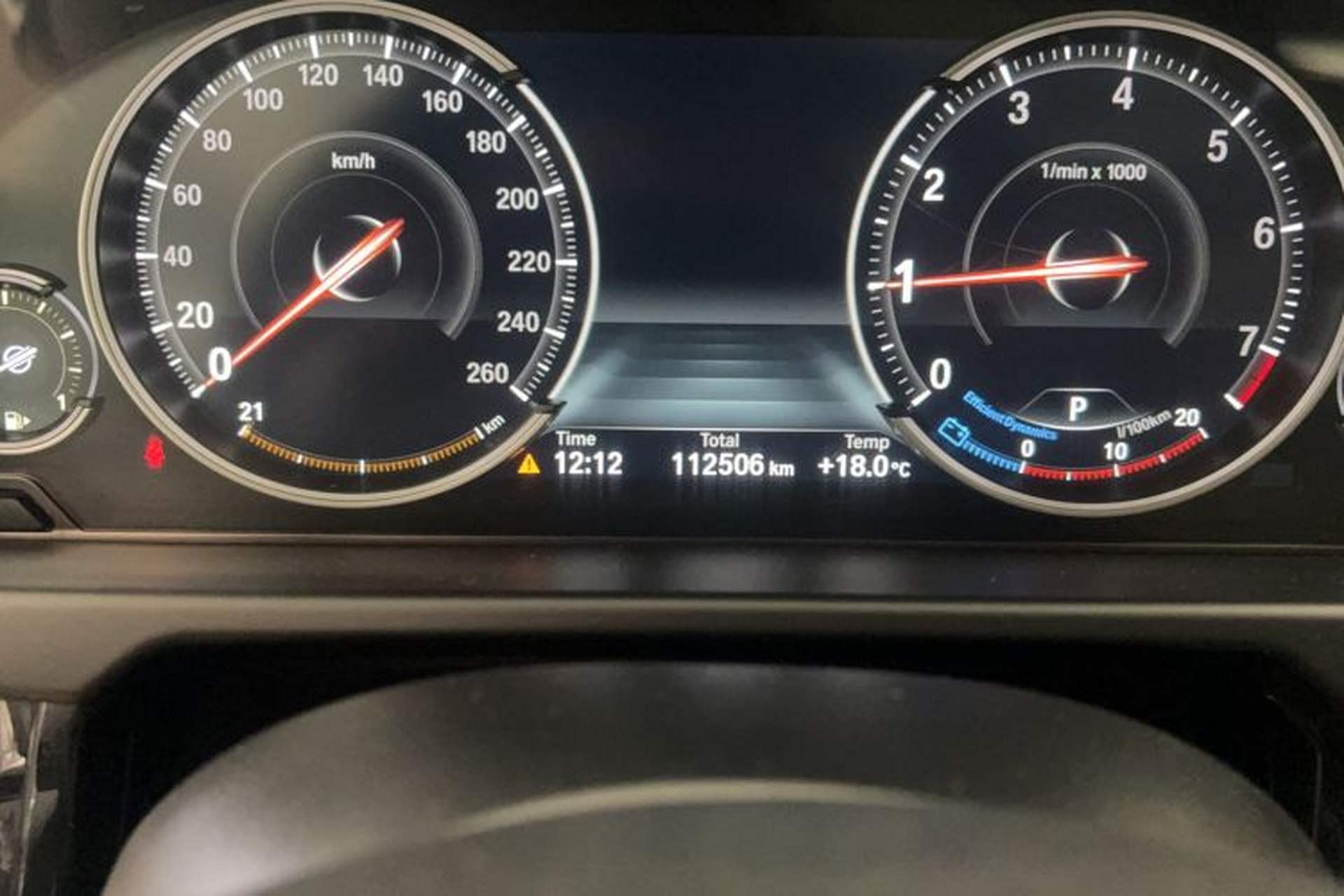 Used BMW X5 2018 xDrive28i Odometer Close Up