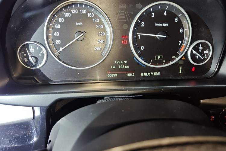 Used BMW X5  Odometer Close Up
