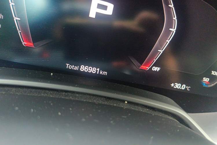 Used BMW X5  Odometer Close Up