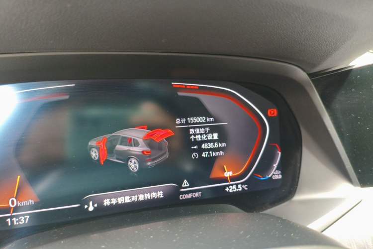 Used BMW X5 2019 xDrive40i M Sport Package Odometer Close Up