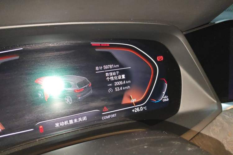 Used BMW X5 2019 xDrive40i M Sport Package Odometer Close Up