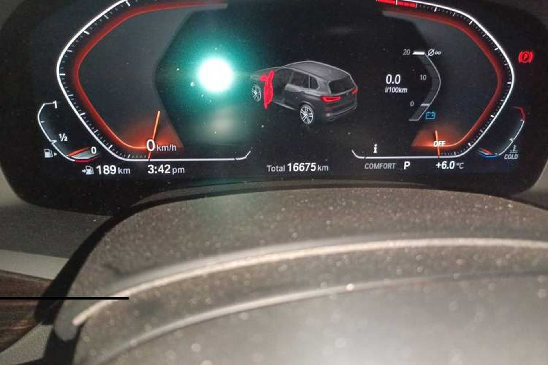 Used BMW X5  Odometer Close Up