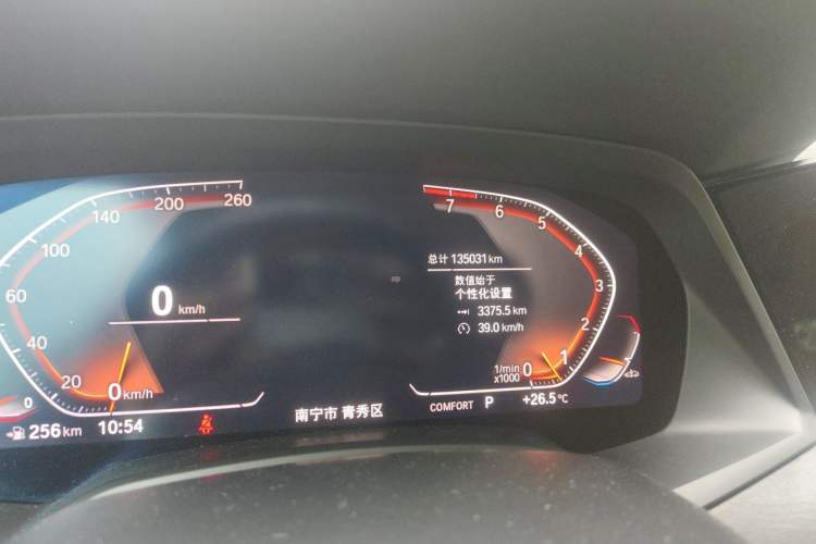 Used BMW X5 2019 xDrive40i M Sport Package Odometer Close Up