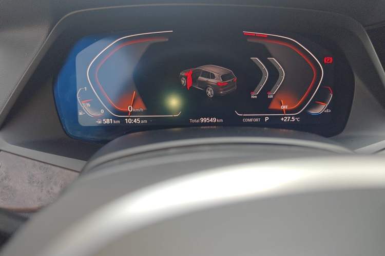 Used BMW X5 2020 xDrive30i M Sport Package Odometer Close Up