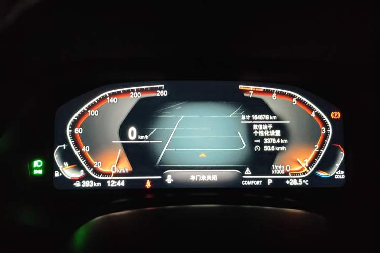Used BMW X5 2020 xDrive40i M Sport Package Odometer Close Up