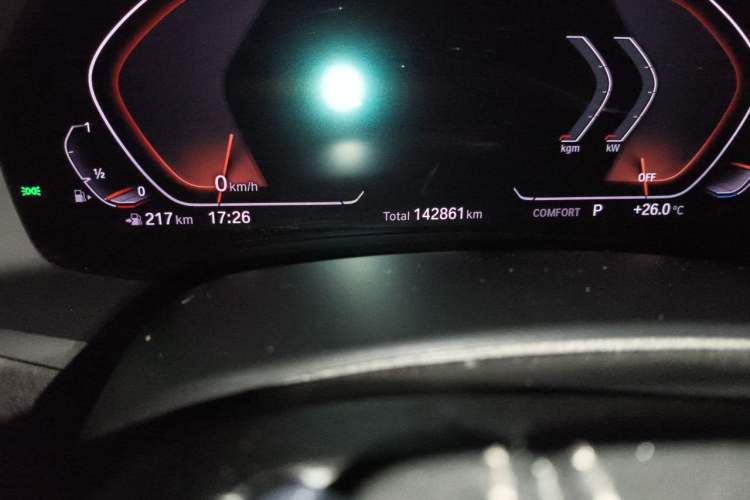 Used BMW X5 2020 xDrive30i X Design Package Odometer Close Up