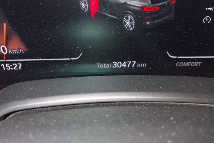 Used BMW X5 2020 xDrive30i M Sport Package Odometer Close Up