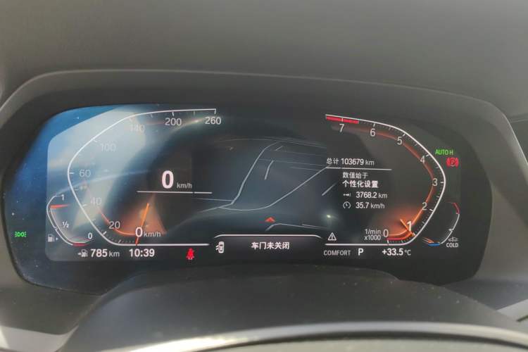 Used BMW X5 2021 Restyled xDrive30i M Sport Package Odometer Close Up