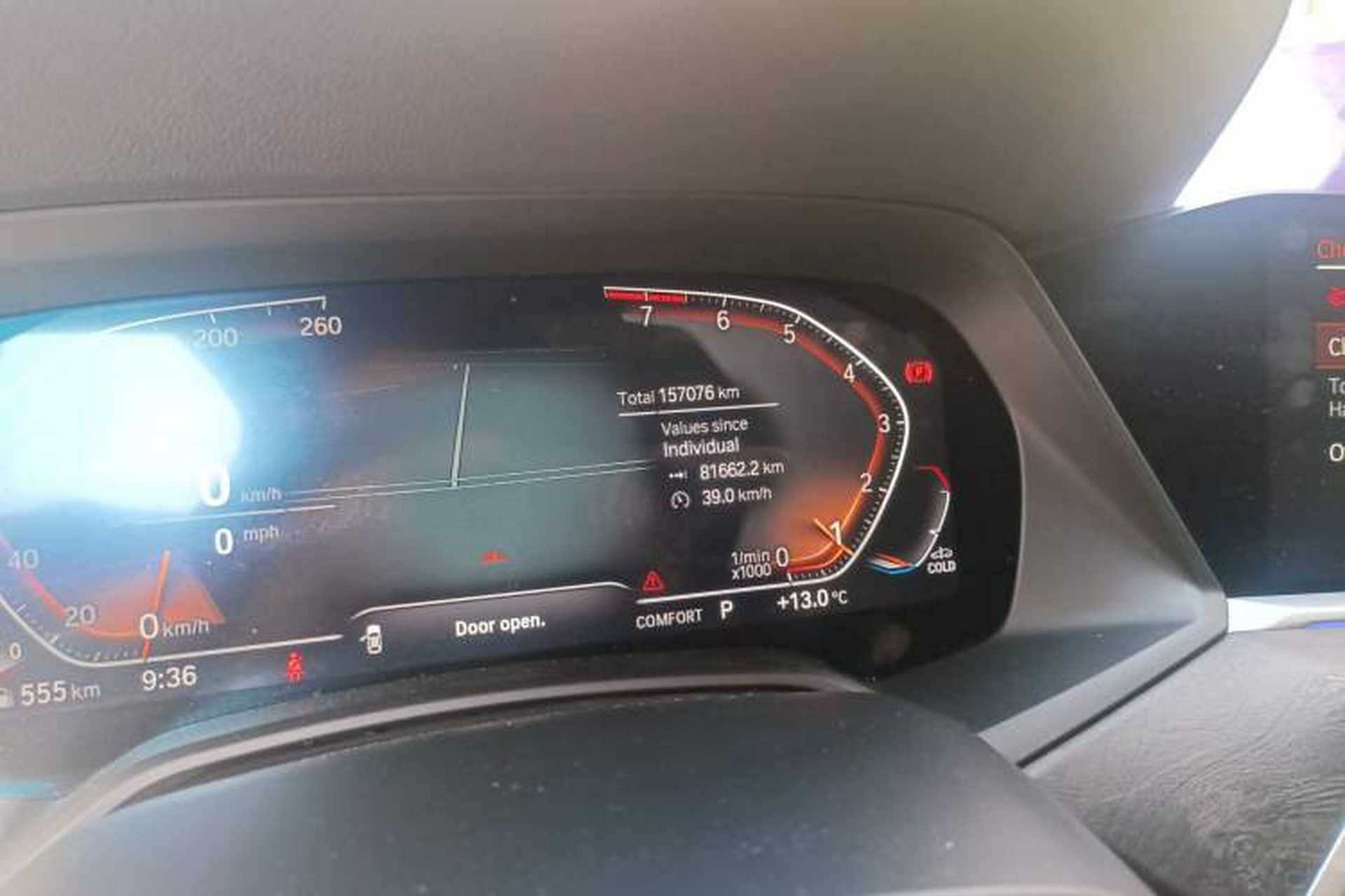 Used BMW X5 2021 xDrive40i M Sport Package Odometer Close Up