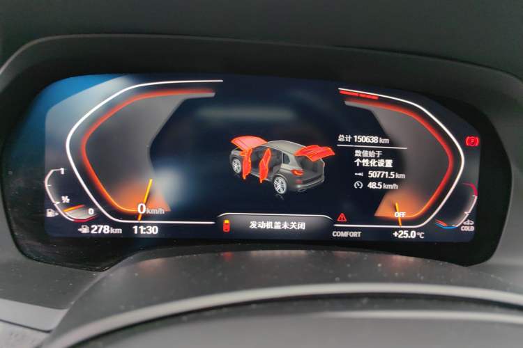Used BMW X5 2021 xDrive30i M Sport Package Odometer Close Up