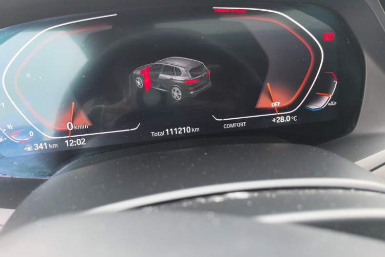 Used BMW X5 2021 xDrive30i M Sport Package Odometer Close Up