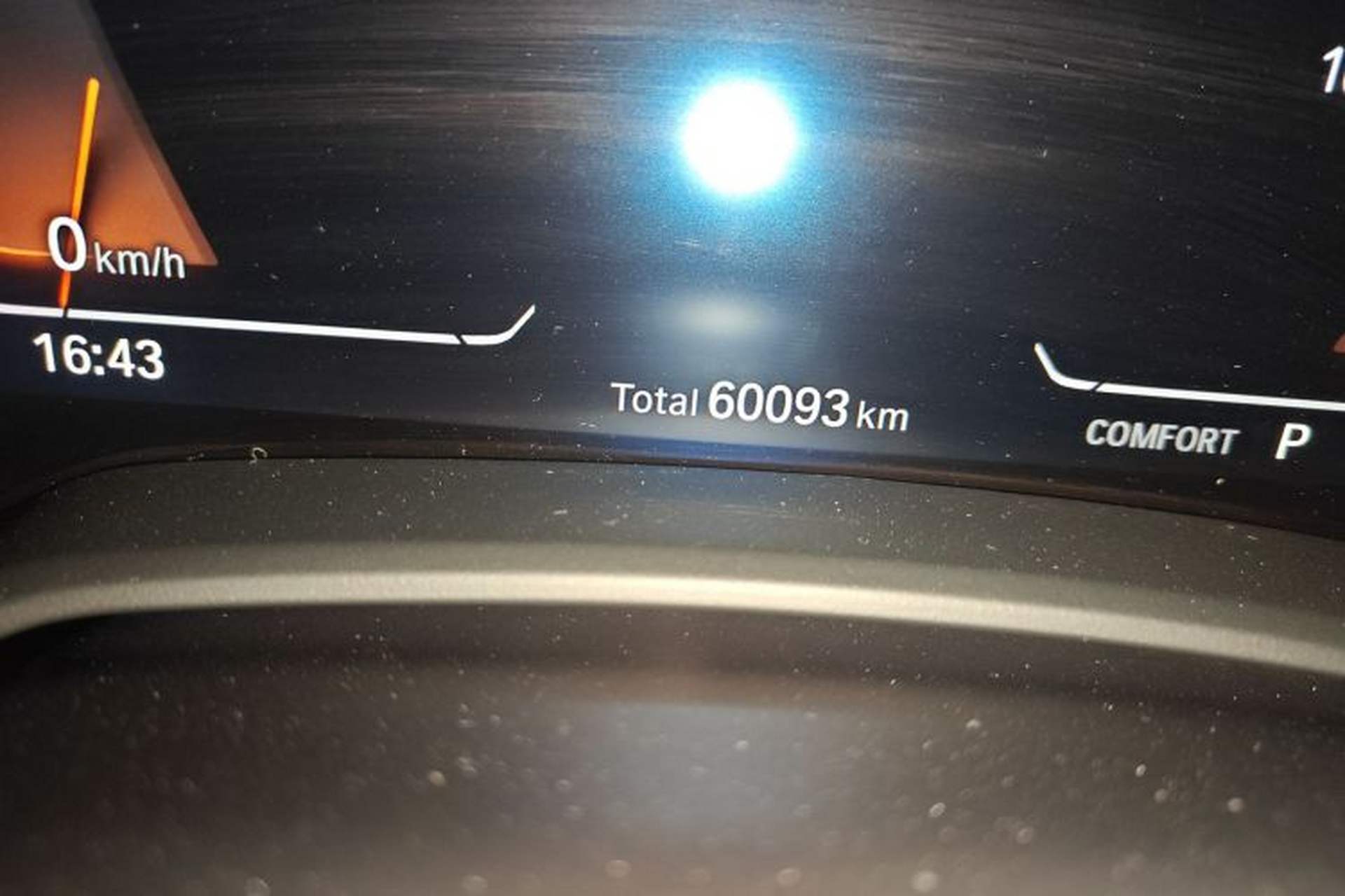 Used BMW X5 2021 xDrive30i M Sport Package Odometer Close Up