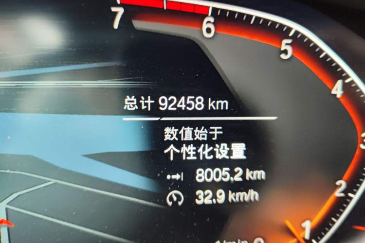 Used BMW X5 2021 xDrive30i M Sport Package Odometer Close Up