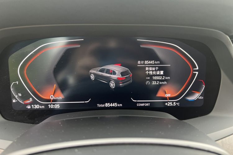 Used BMW X5 2022 xDrive 30Li M Sport Package Odometer Close Up