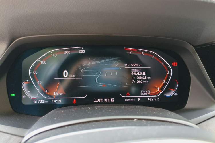 Used BMW X5 2022 xDrive40i M Sport Package Odometer Close Up