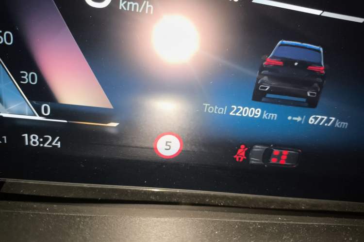 Used BMW X5 2023 xDrive 30Li Luxury M Sport Night Edition Package Odometer Close Up