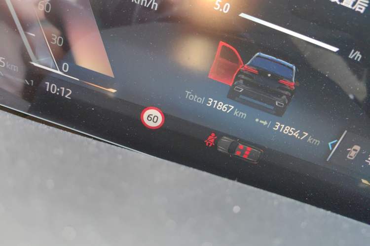 Used BMW X5 2023 xDrive 30Li Luxury M Sport Night Edition Package Odometer Close Up